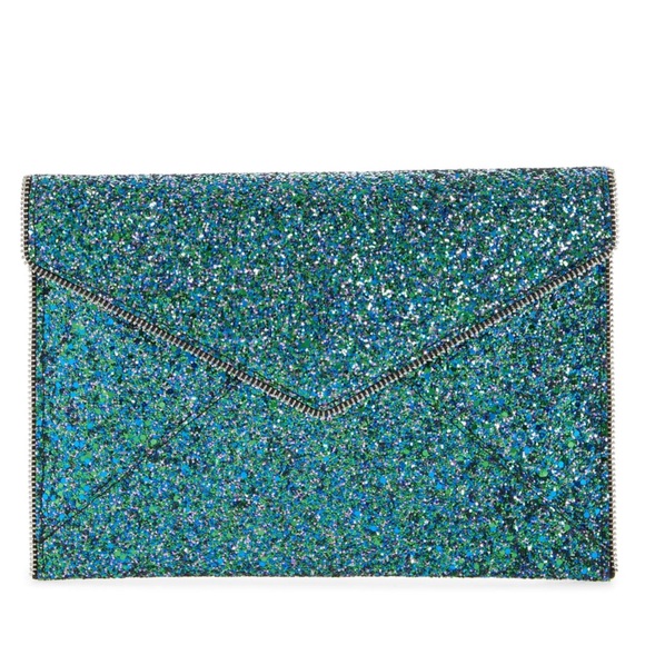 Rebecca Minkoff Mermaid Glitter Leo Clutch NWT - Picture 10 of 16